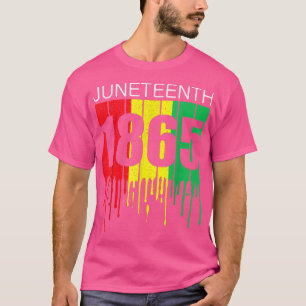 Camiseta Juneteenth 1865 African Flag Black Power Black Fre