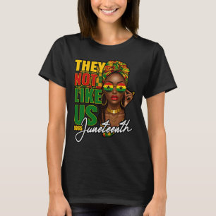 Camiseta Juneteenth 1865 Ellas No Nos Quieren Mujer Negra