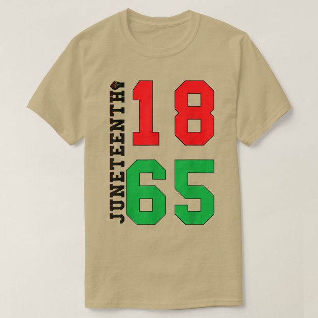 Camiseta Juneteenth 1865 Proud Black African American  (Diseño del anverso)