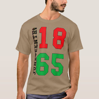 Camiseta Juneteenth 1865 Proud Black African American 