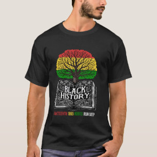 Camiseta Juneteenth 1865 Raíces Historia Negra Americano Af
