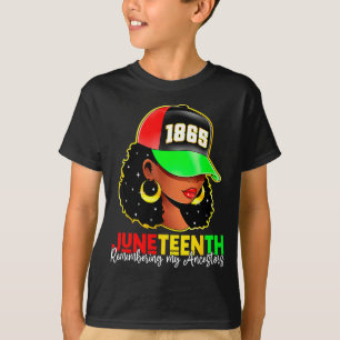 Camiseta Juneteenth 1865 recordando ancestros orgullo negro