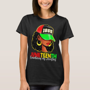 Camiseta Juneteenth 1865 recordando ancestros orgullo negro