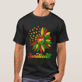 Camiseta Juneteenth afroamericano junio de 1865