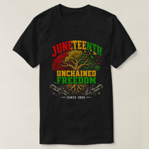 Camiseta Juneteenth Árbol del Patrimonio de la Libertad Des