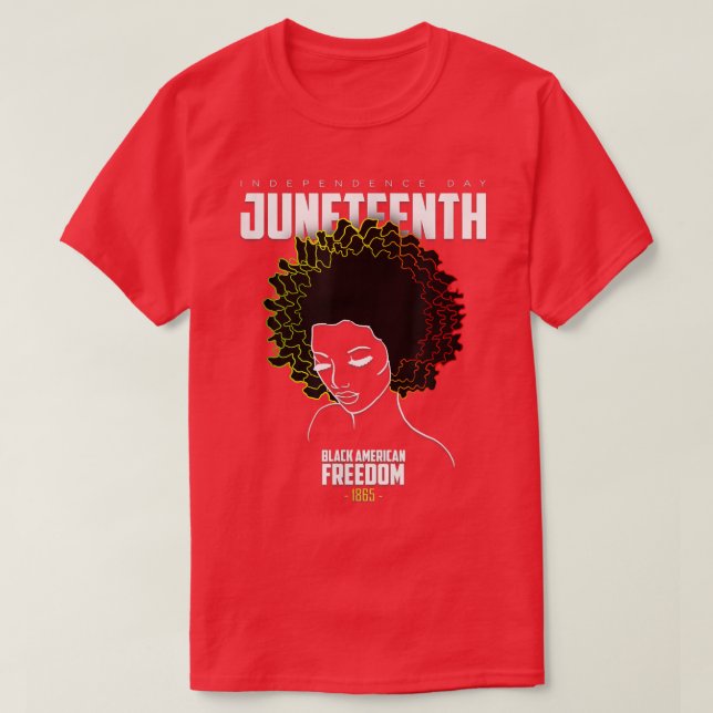 Camiseta Juneteenth Black Afro American History Freedom  (Diseño del anverso)