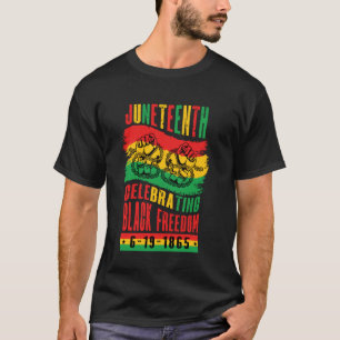 Camiseta Juneteenth Celebrando la Libertad Negra 1865 Afric