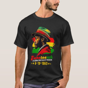 Camiseta Juneteenth Celebrando la Libertad Negra 1865 Afric