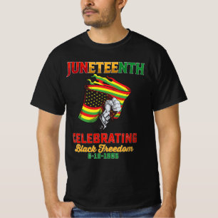 Camiseta Juneteenth Celebrando la Libertad Negra 6 19 1865