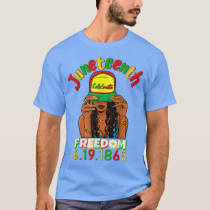 Camiseta Juneteenth Celebrating Black Freedom 1865 African