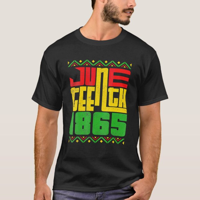 Camiseta Juneteenth Celebrating Black Freedom 1865 Flag (Anverso)