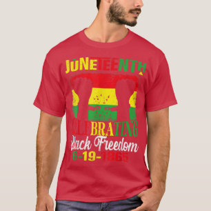 Camiseta Juneteenth Celebrating Black Freedom June 19 1865