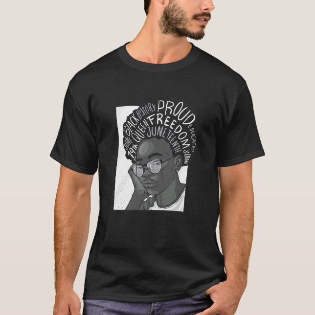 Camiseta JUNETEENTH Chica. Fuerte. Educada. Orgullosa. Meme (Anverso)