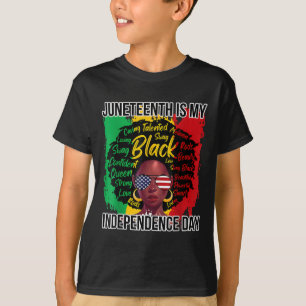 Camiseta Juneteenth es mi Día de la Independencia Historia