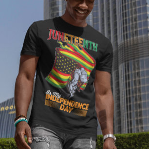 Camiseta Juneteenth es mi día de la independencia Libertad 