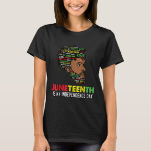 Camiseta Juneteenth es mi Día de la Independencia Rey Negro