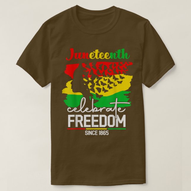 Camiseta Juneteenth Freedom Butterfly Cool Black History Wo (Diseño del anverso)