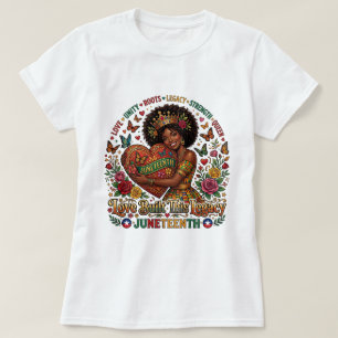 Camiseta Juneteenth Impulsada Por Café Y Libertad