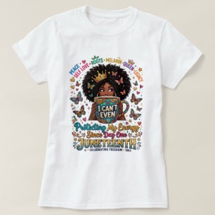 Camiseta Juneteenth Impulsada Por Café Y Libertad