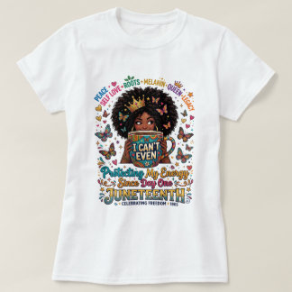 Camiseta Juneteenth Impulsada Por Café Y Libertad