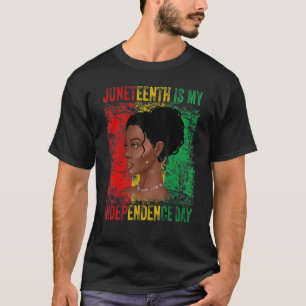 Camiseta Juneteenth Is My Independence Day African Flag Bla