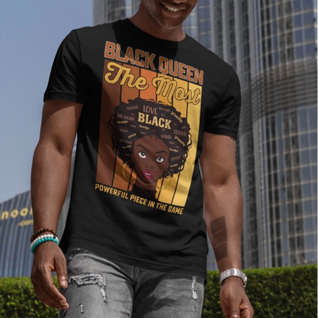 Camiseta Juneteenth Melanina Chica Negra La Más Poderosa (Subido por el creador)