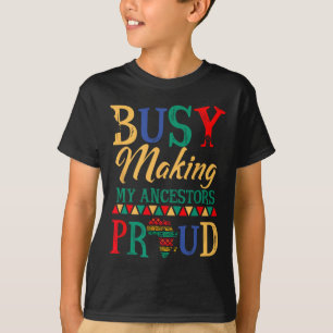 Camiseta Juneteenth Mes de la Historia Negra Haciendo a Mis
