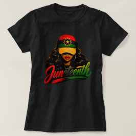 Camiseta Juneteenth Mujeres Negras Afro Melanina Libertad 1