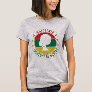 Camiseta Juneteenth Propiedad de Nadie - Historia Negra