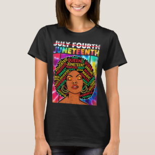 Camiseta Juneteenth - reina africana americana melanina neg