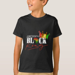 Camiseta Juneteenth Rey Negro Afroamericano Hombres Niños B