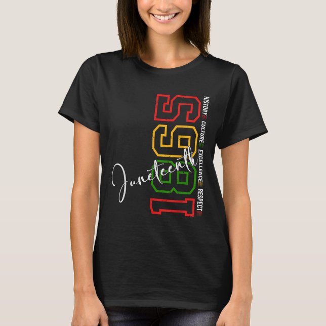 Camiseta Juneteenth Shirts Women Men African American Junet (Anverso)