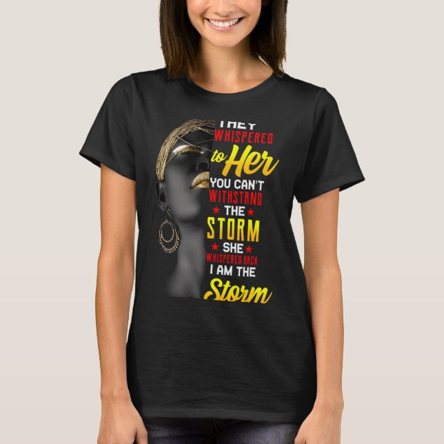 Camiseta juneteenth soy la mujer negra historia negra (Anverso)