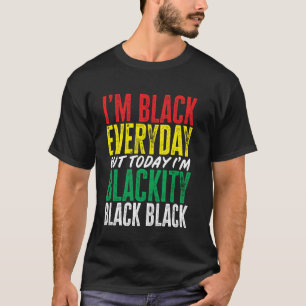 Camiseta Juneteenth soy negro todos los días hombres negros