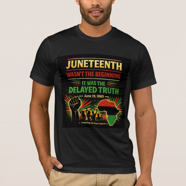 Camiseta Juneteenth Wasn’t the Beginning Shirt  (Anverso)