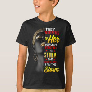 Camiseta Juneteenth Yo Soy La Tormenta Mujeres Negras Mes d