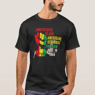 Camiseta Juneteeth Black American Calebran Libertad 1 de ju