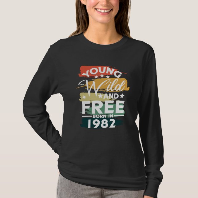 Camiseta Jung Wild Free Nace 1982 (Anverso)