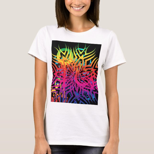 Camiseta Jungla abstracta (Anverso)