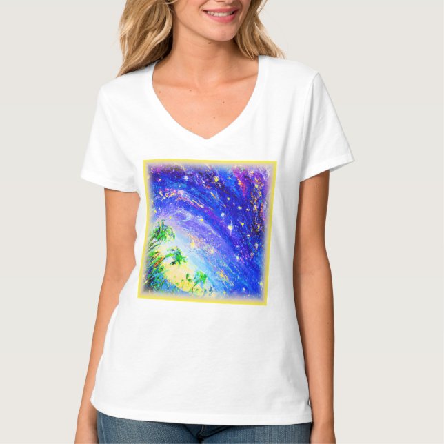 Camiseta Jungla bailarina colorida en el cielo. ¡Hazte con  (Anverso)