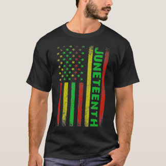 Camiseta Jungla en una bandera historia negra Junundécima