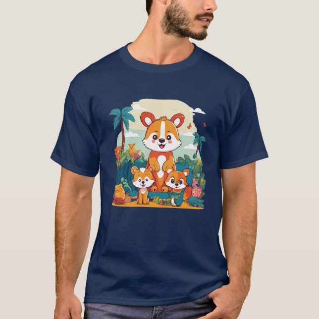 Camiseta Jungla Swing Monkeys (Anverso)