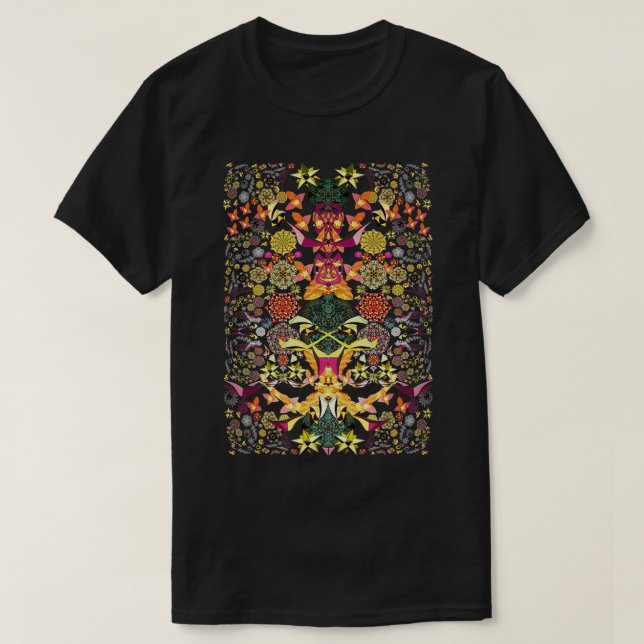 CAMISETA JUNGLE DE ALEGRÍA DE LA LUZ NEGRA (Diseño del anverso)
