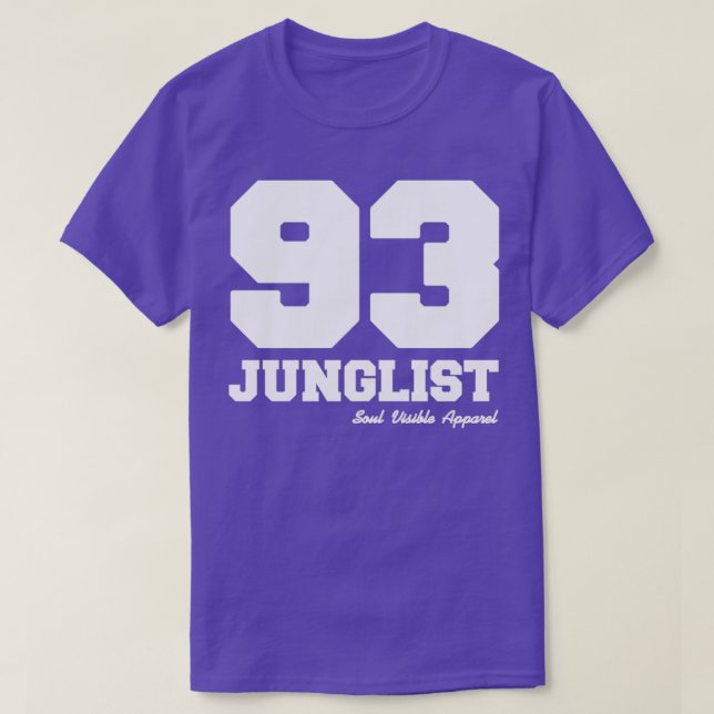 Camiseta Junglist 93 Drum ampampamp Bass Jungle Music Lover (Diseño del anverso)