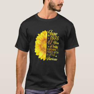 Camiseta Junio 1975 Girasol 47 años de sol mixto