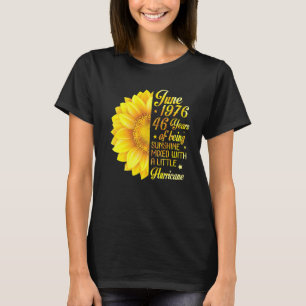Camiseta Junio 1976 Girasol 46 Años Siendo Sunshine Mezcla