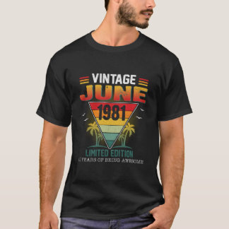 Camiseta Junio 1981 42 años de ser increíble