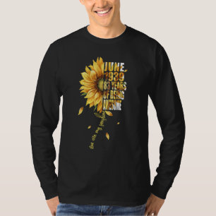 Camiseta Junio Chica 1939 Girasoles 83 cumpleaños 83 años O