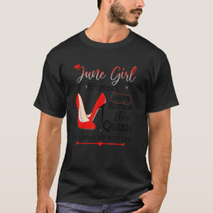 Camiseta Junio Chica Entrando A Mi Cumpleaños Como Reina