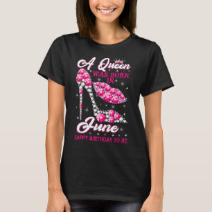 Camiseta Junio Cumpleaños de mujeres Chica Fiesta Diamond K